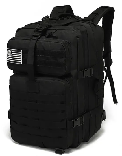 Тактичний військовий штурмовий рюкзак на 45л Чорний