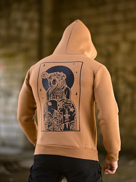 Мілітарі худі на флісі genesis girl coyot