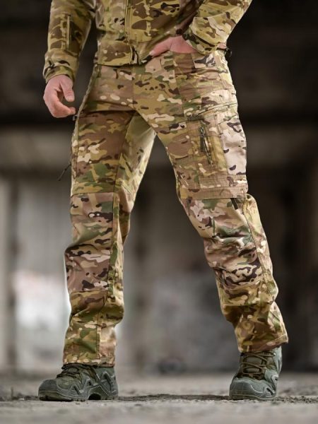 Чоловічі тактичні штани yinren 4.0 ріп-стоп з посиленими зонами мультикам