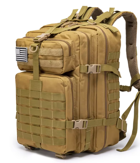Тактичний військовий штурмовий рюкзак на 45л Койот