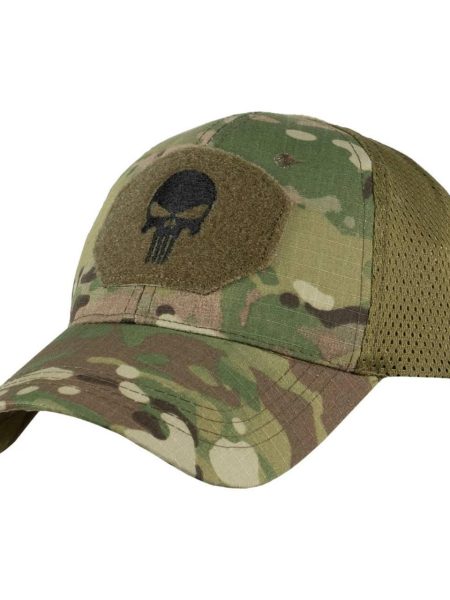 Тактична військова Бейсболка з сіточкою Каратель Punisher Мультикам