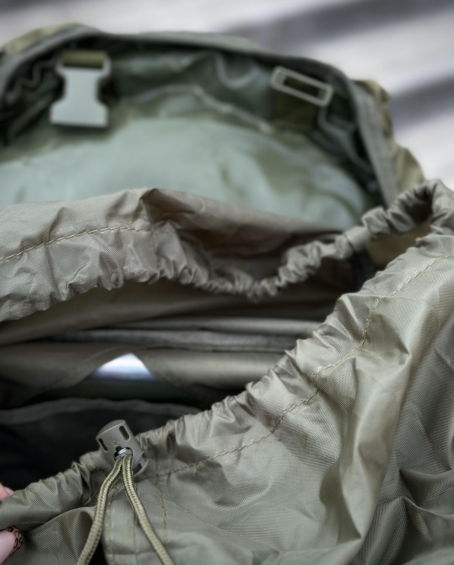 Тактичний військовий рюкзак - баул на 80-85л з алюмінієвим каркасом Олива - Зображення 3