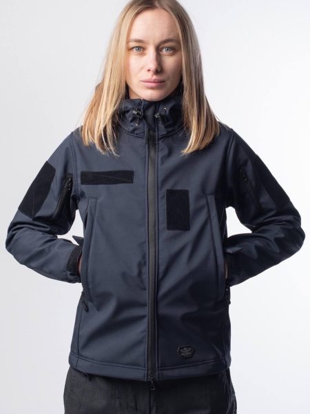 Куртка жіноча Синя Soft Shell Military Lady ДСНС