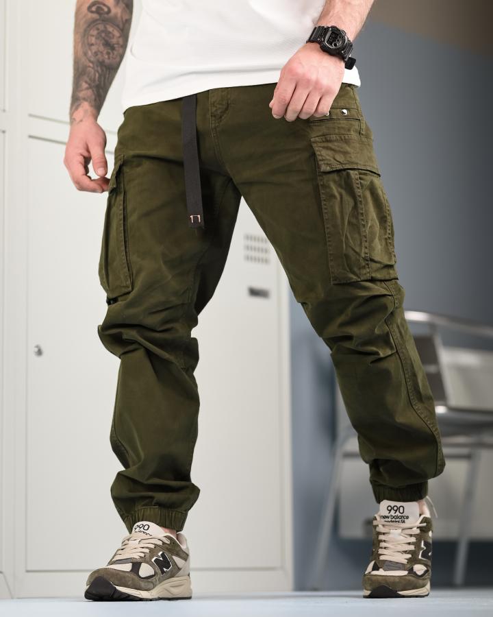 Міські штани карго джогери хаки - Зображення 8