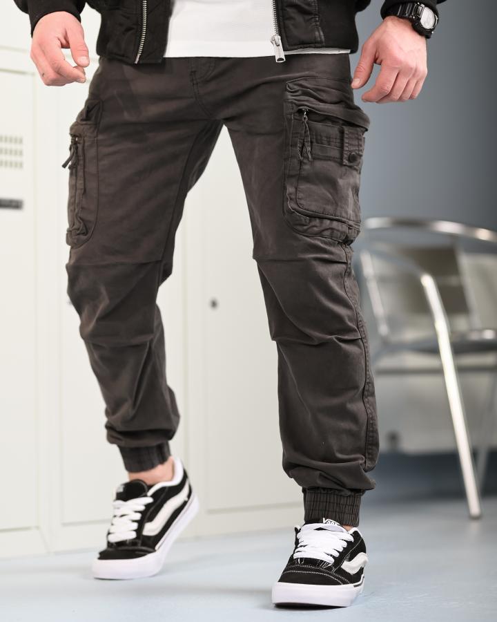 Міські штани карго джогери сірі - Зображення 4