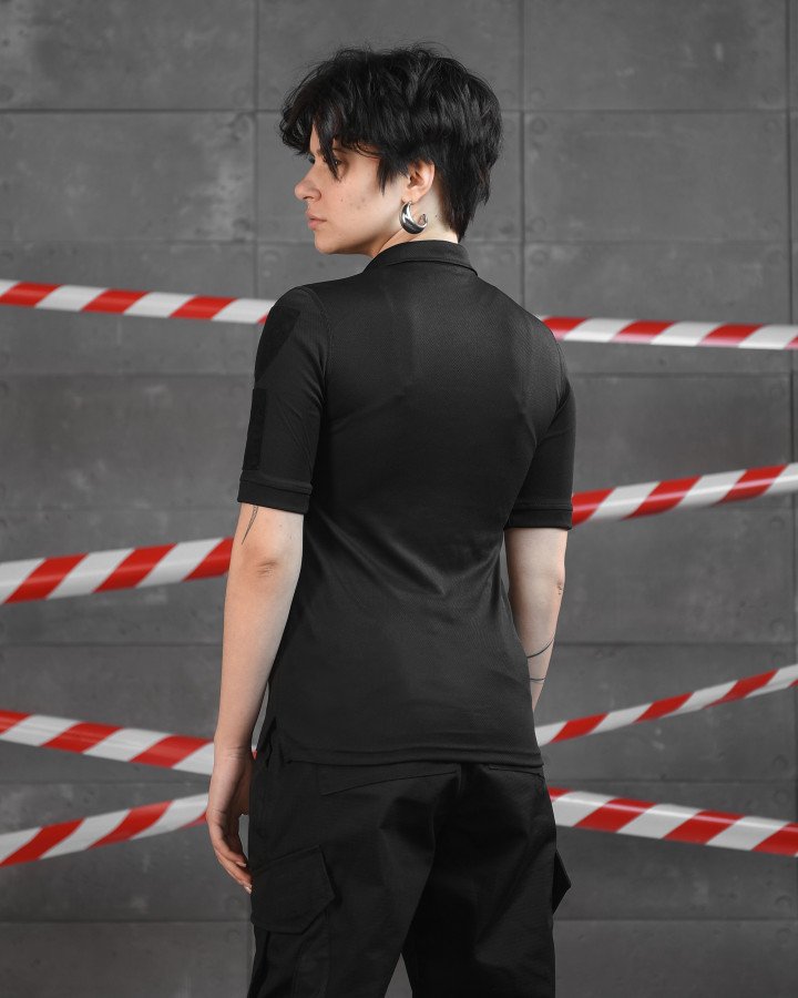 Жіноче поло black - Зображення 2