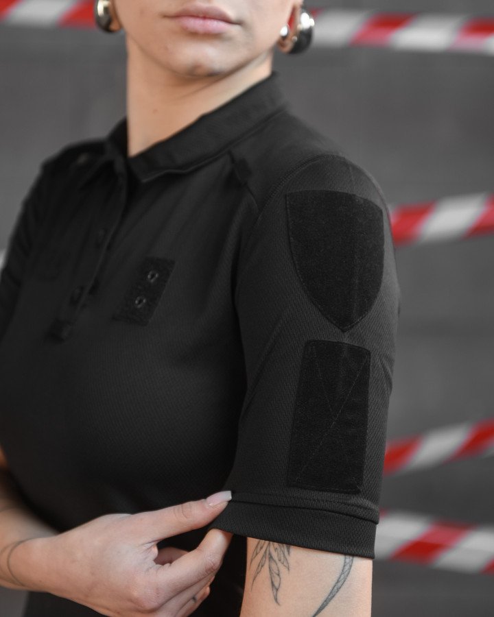 Жіноче поло black - Зображення 3