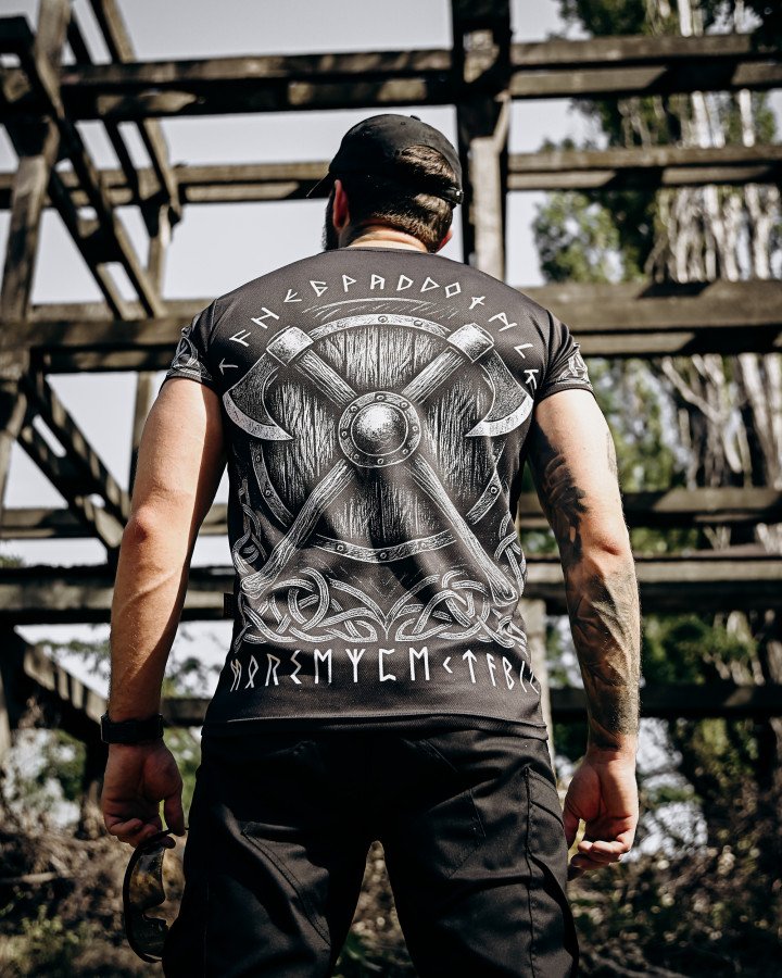 Тактична потоотводна футболка oblivion odin - Зображення 7