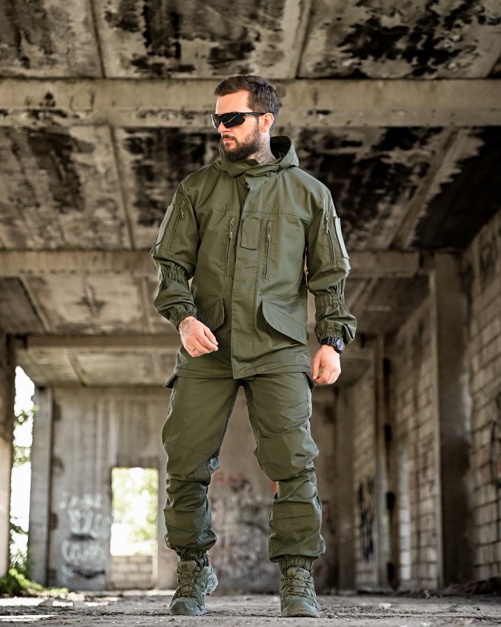 Демісезонний тактичний костюм горка дсту олива - Зображення 16