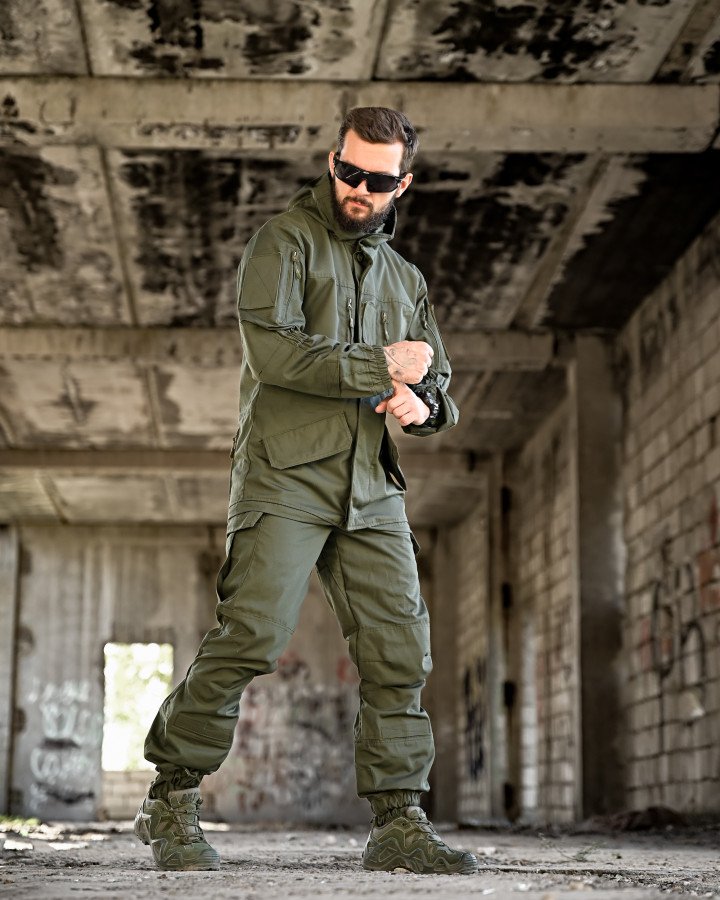 Демісезонний тактичний костюм горка дсту олива - Зображення 17