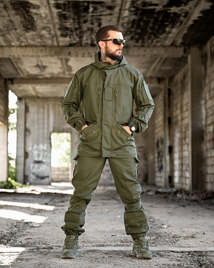 Демісезонний тактичний костюм горка дсту олива