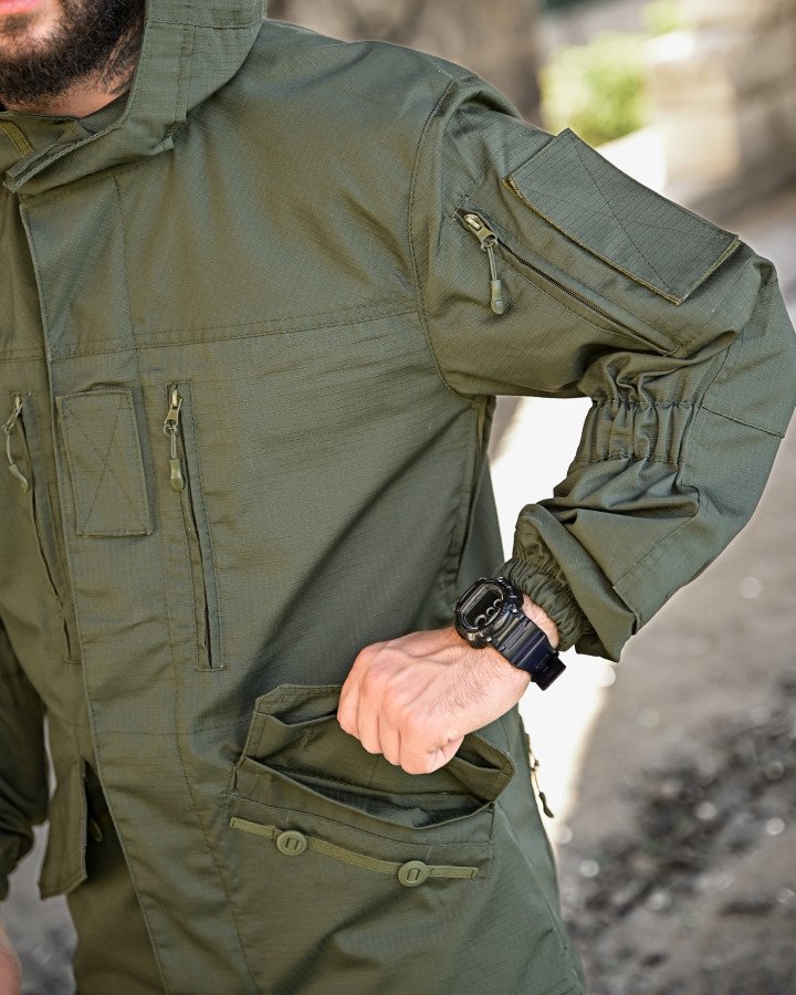 Демісезонний тактичний костюм горка дсту олива - Зображення 10