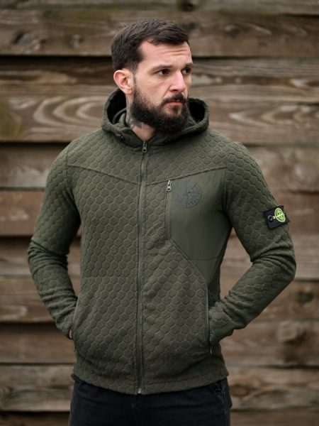 Флісова кофта stone green