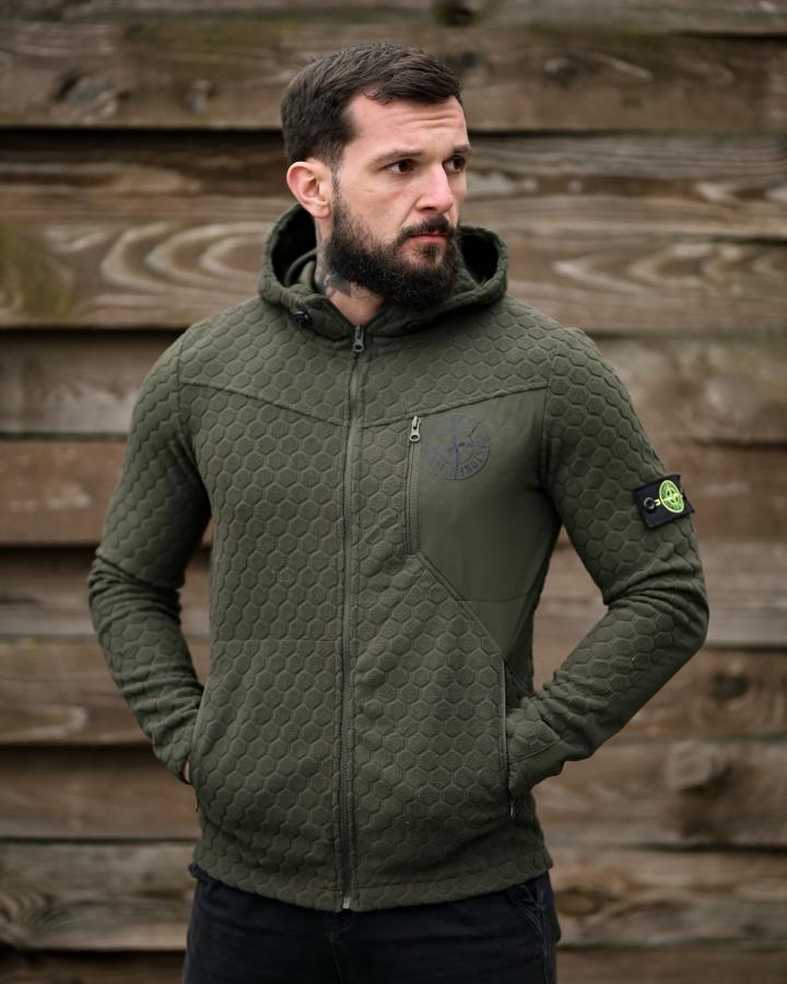 Флісова кофта stone green