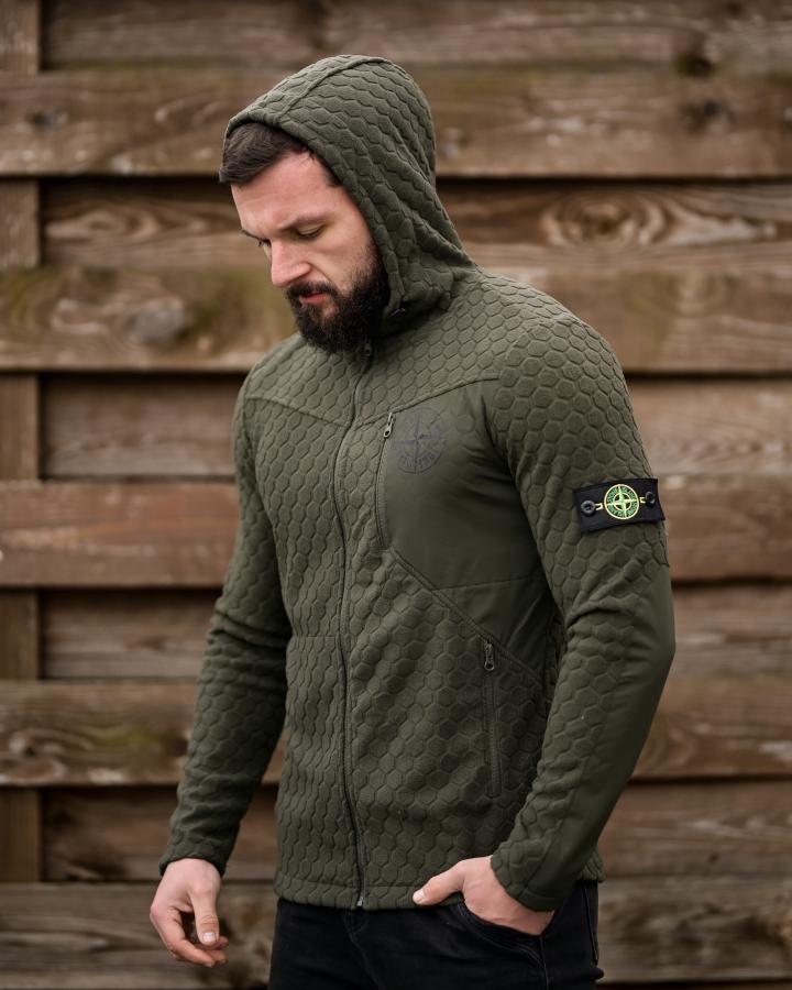 Флісова кофта stone green - Зображення 2