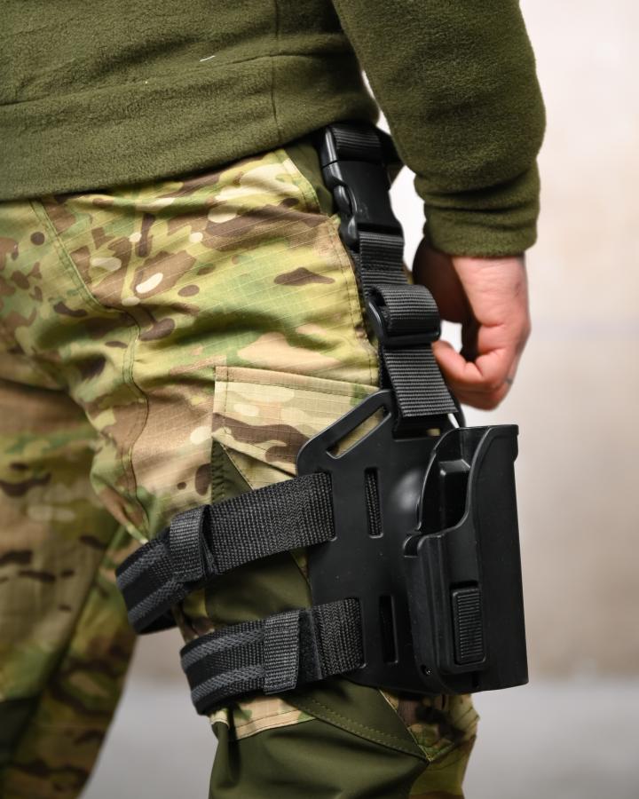 Кобура scorpus mtr на стегно для пм чорна - Зображення 3