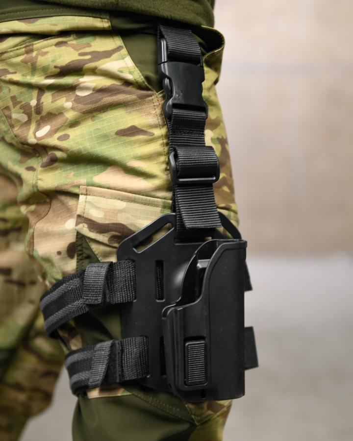 Кобура scorpus mtr на стегно для пм чорна - Зображення 7