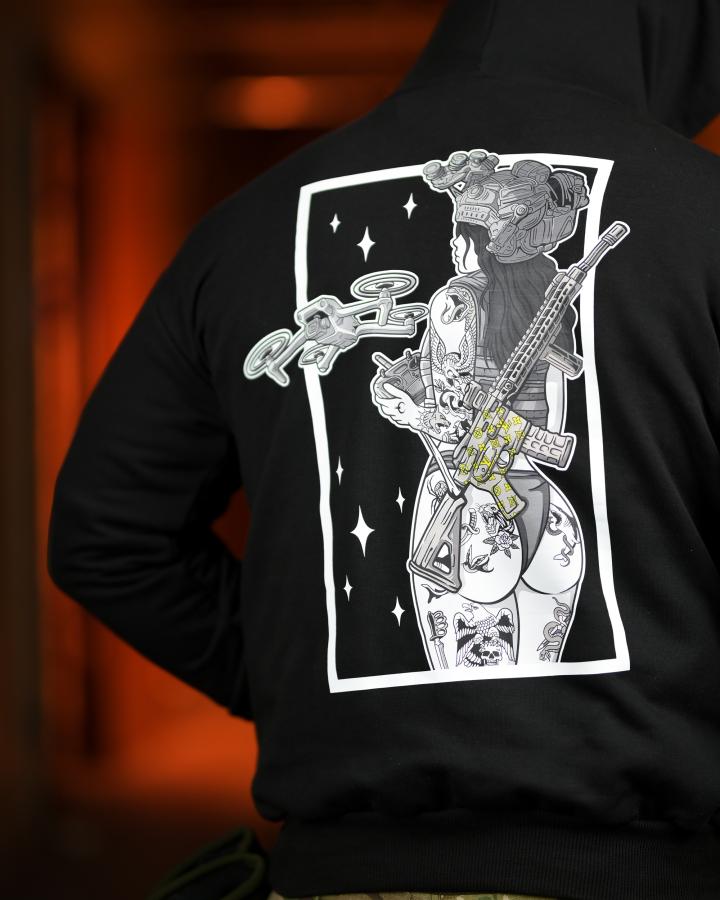 Мілітарі худі crop dron - Зображення 5