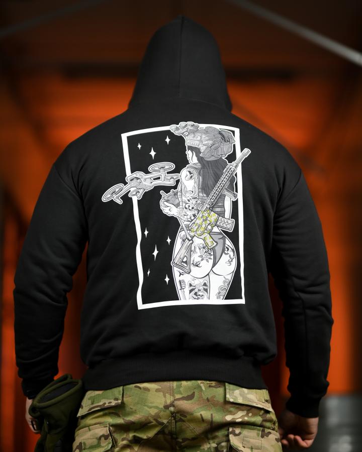 Мілітарі худі crop dron - Зображення 2