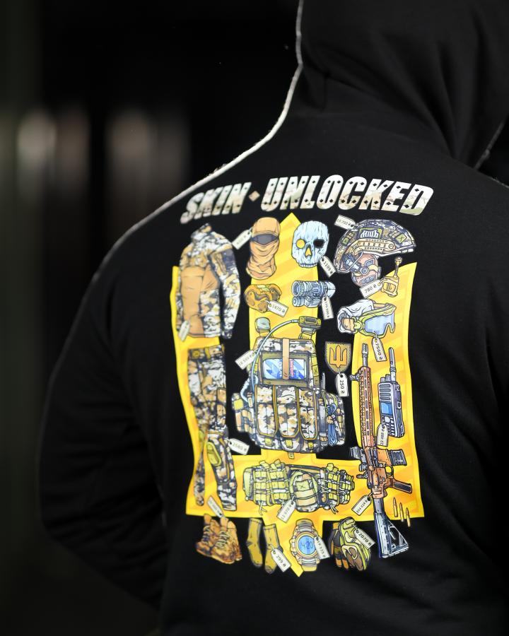 Мілітарі худі crop skin unlocked - Зображення 2