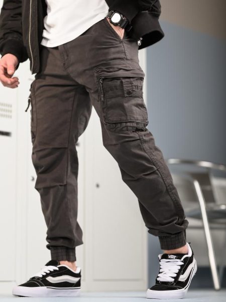 Міські штани карго джогери сірі