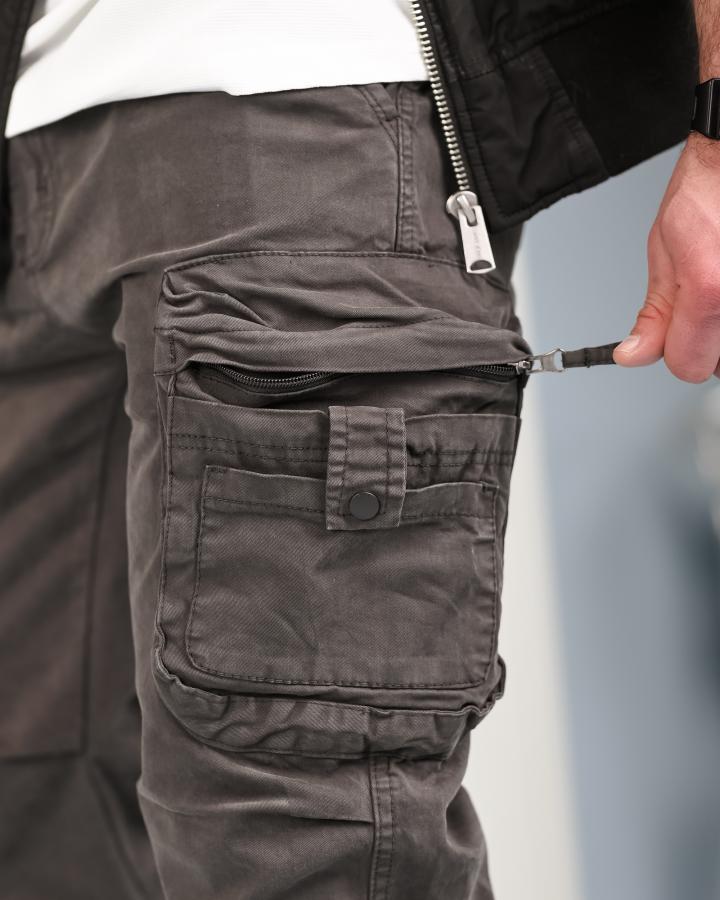 Міські штани карго джогери сірі - Зображення 8