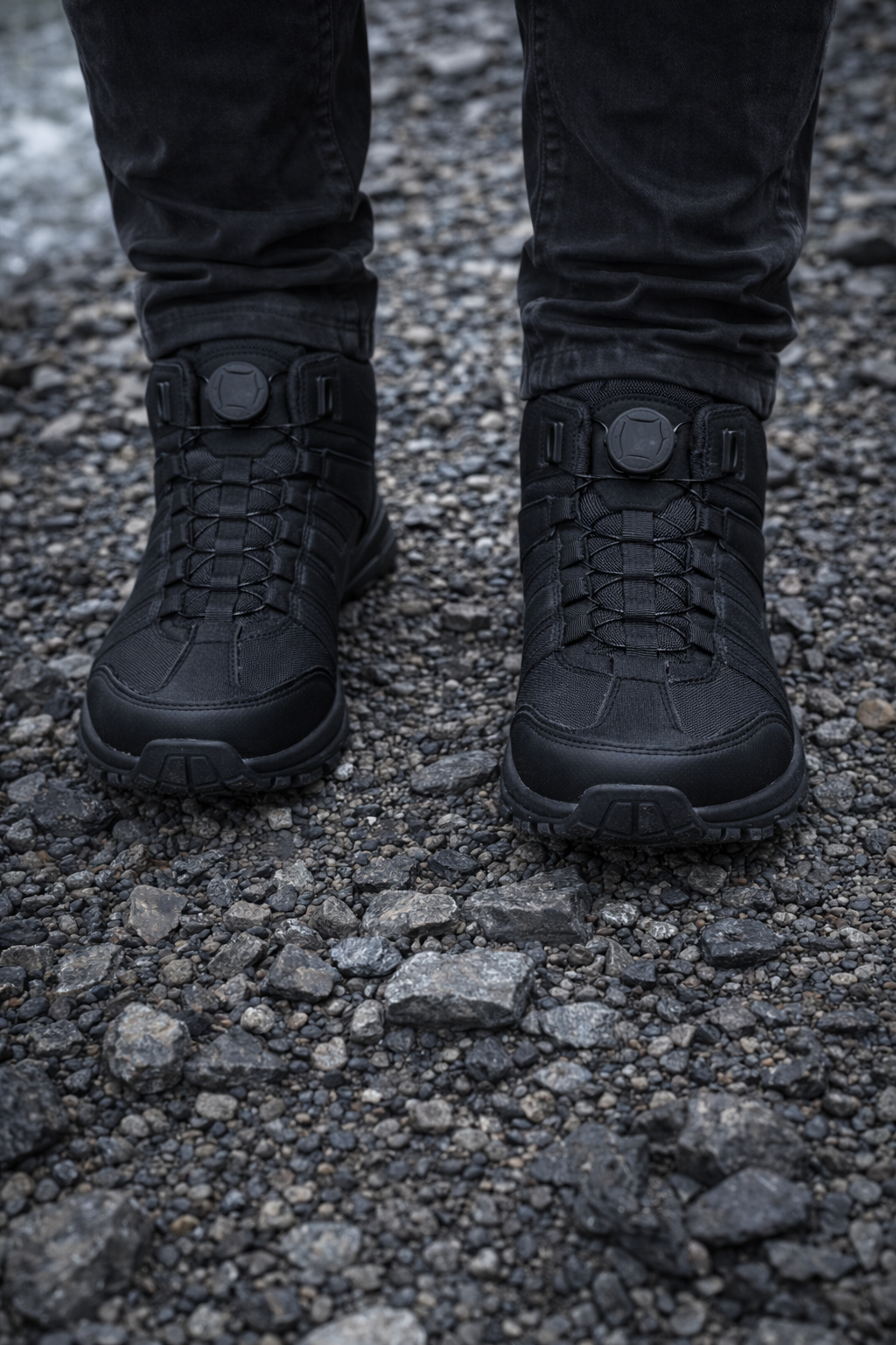 Тактичні військові демісезонні черевики на автошнурівці Maercanson Чорні - Зображення 3