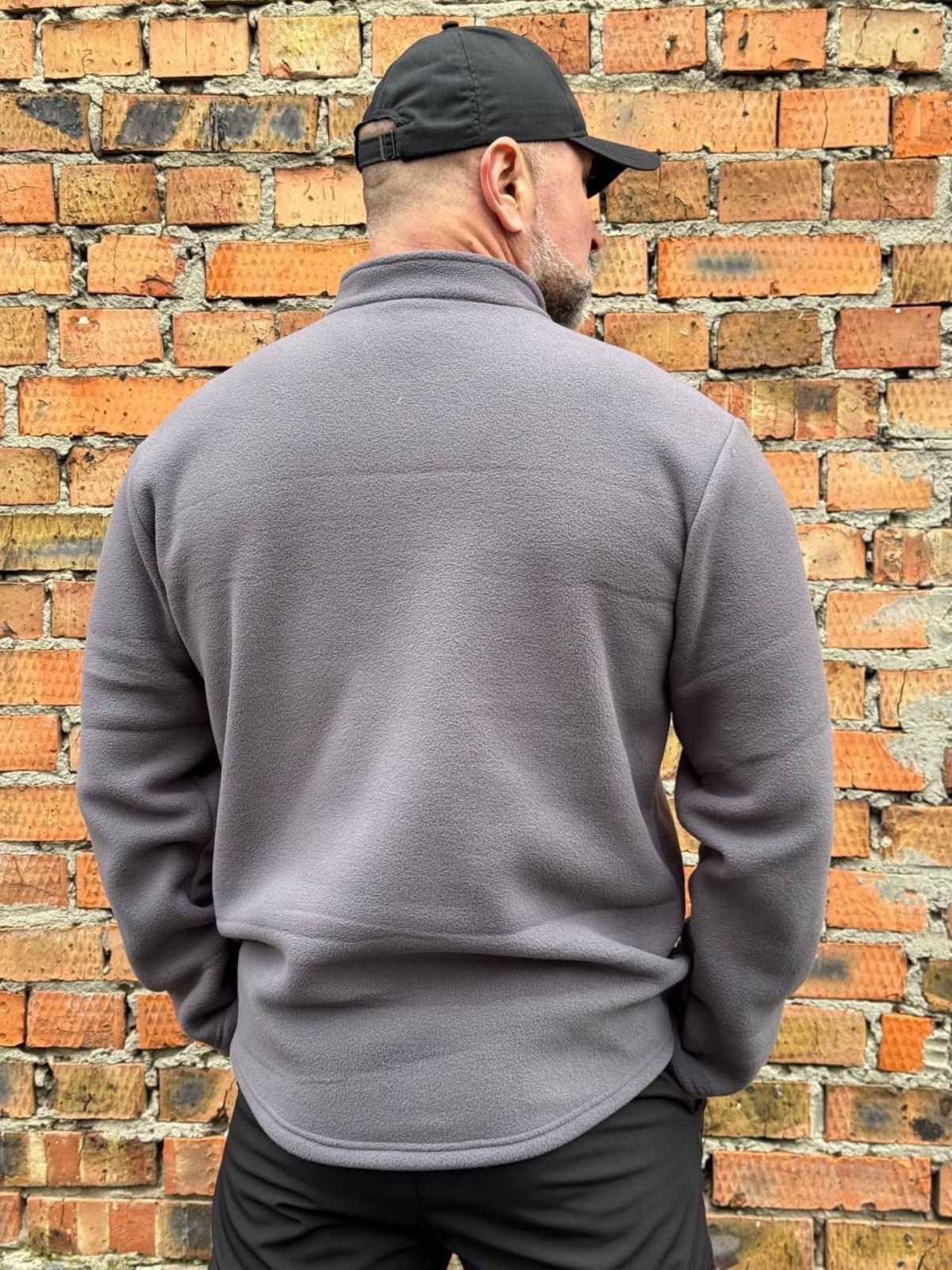 Базова тактична флісова кофта Сіра - Зображення 3