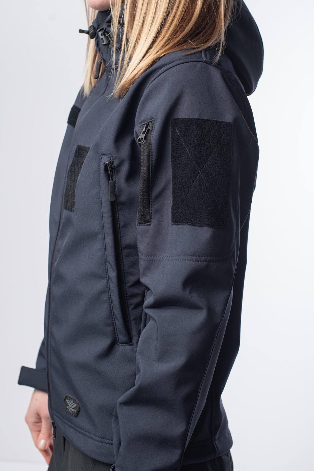 Куртка жіноча Синя Soft Shell Military Lady ДСНС - Зображення 5