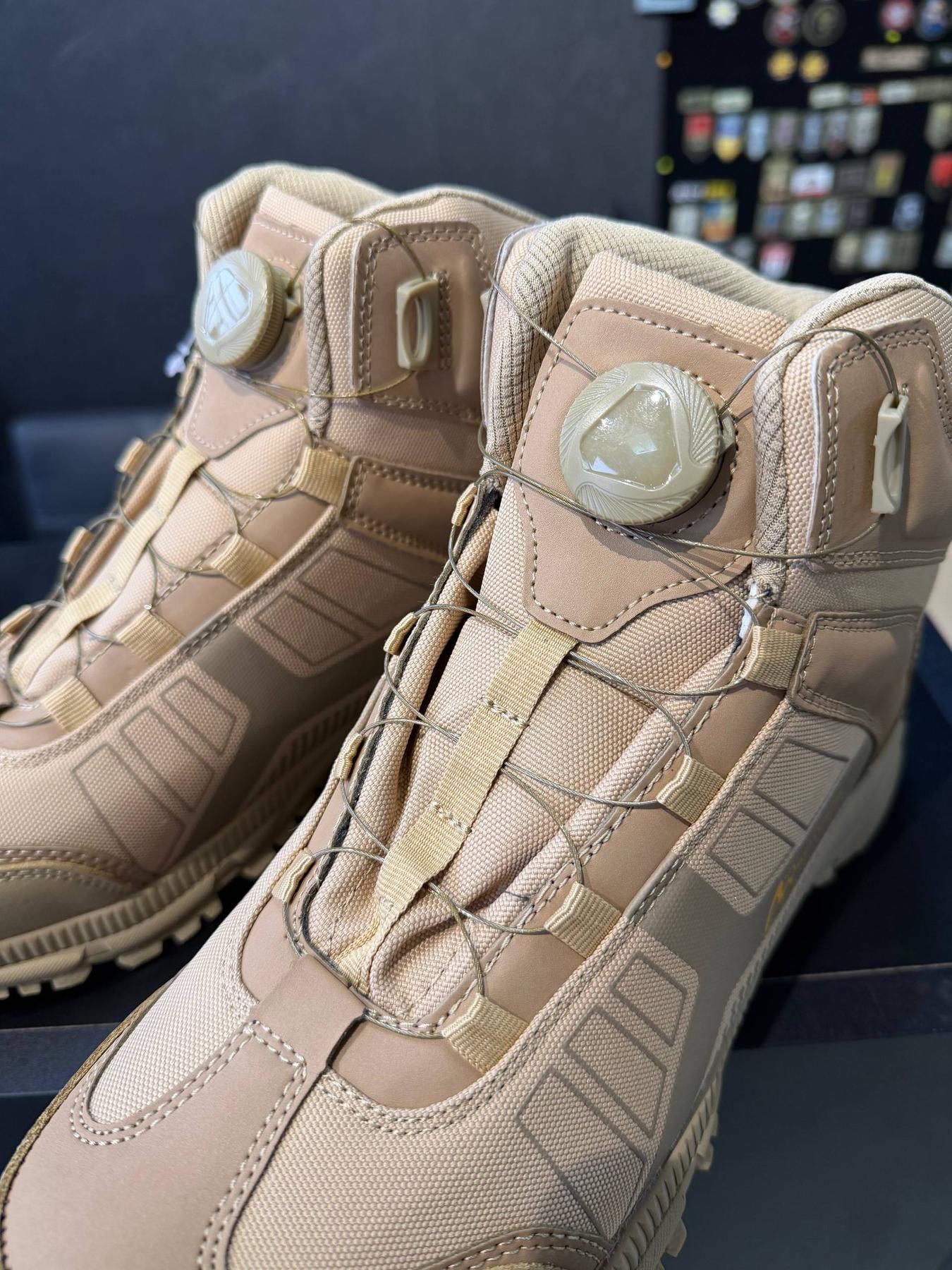 Тактичні військові демісезонні черевики на автошнурівці Maercanson Койот - Зображення 7