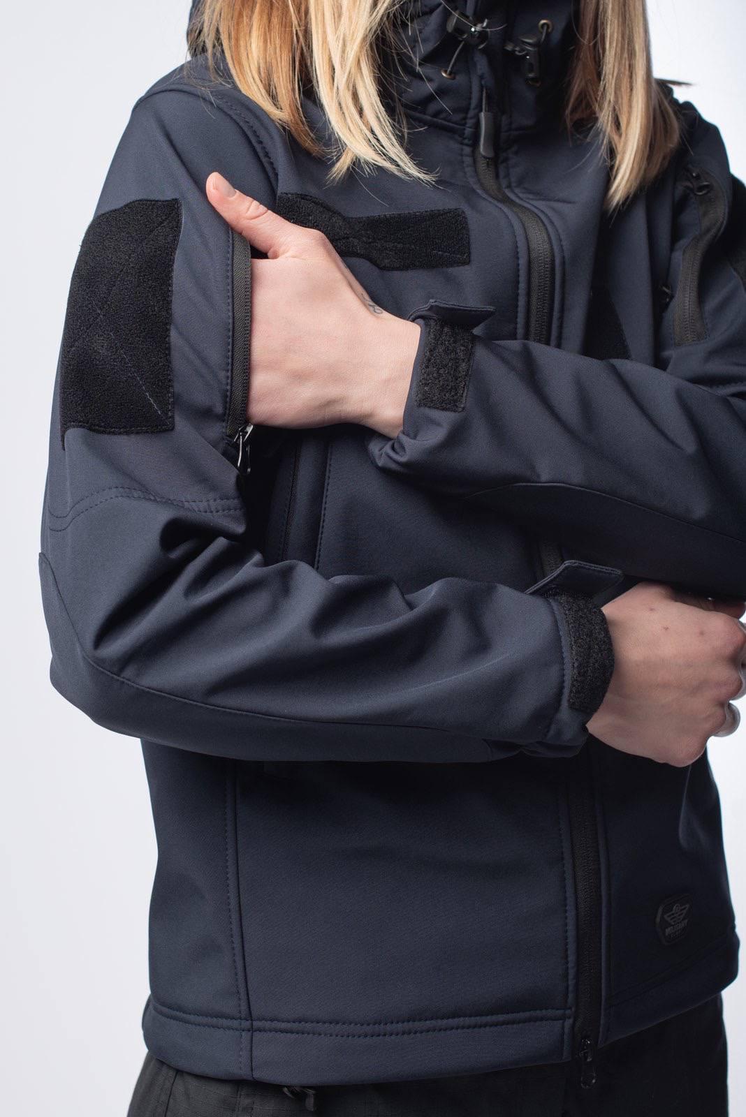 Куртка жіноча Синя Soft Shell Military Lady ДСНС - Зображення 2
