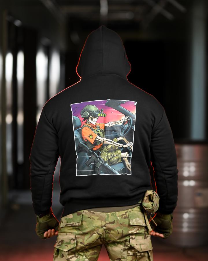 Мілітарі худі crop водій