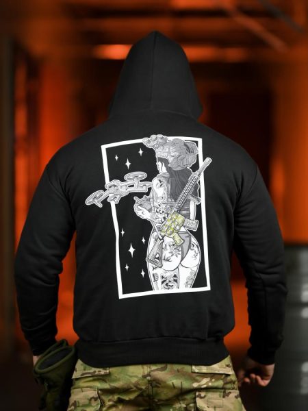 Мілітарі худі crop dron