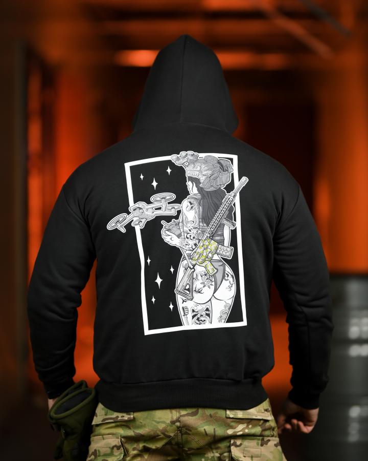 Мілітарі худі crop dron