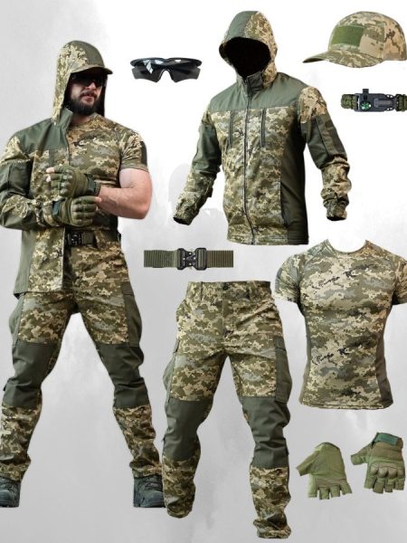 Літній тактичний костюм горка піксель 8в1