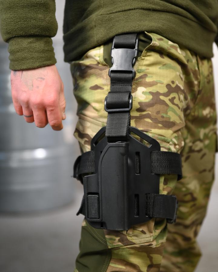 Кобура scorpus mtr на стегно для пм чорна