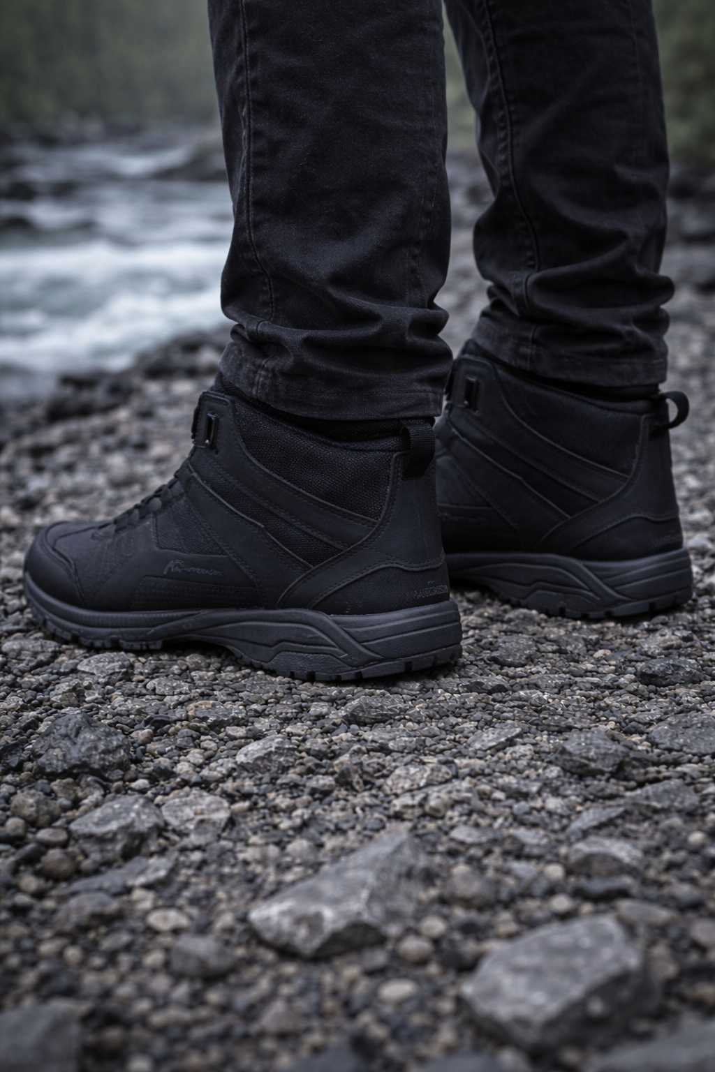 Тактичні військові демісезонні черевики на автошнурівці Maercanson Чорні - Зображення 4
