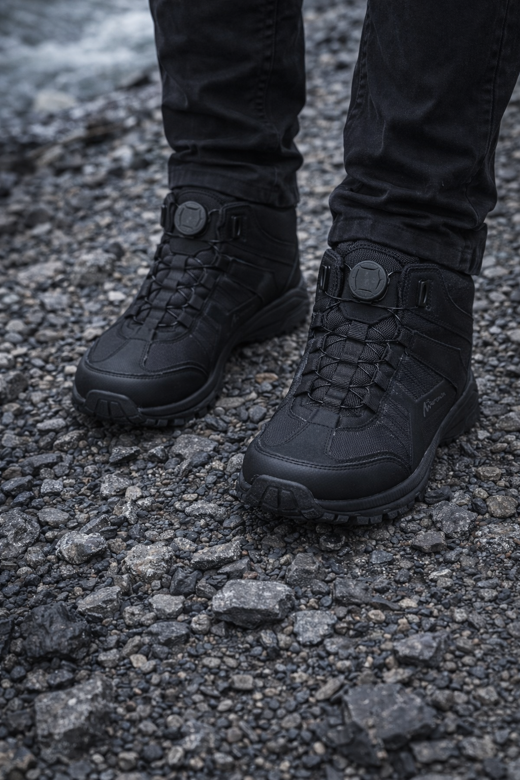 Тактичні військові демісезонні черевики на автошнурівці Maercanson Чорні - Зображення 5