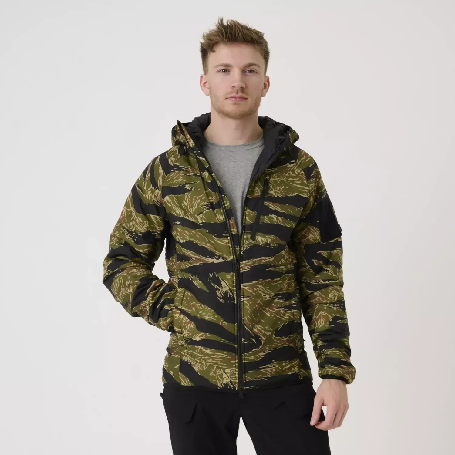 Куртка Helikon-Tex Wolfhound Hoodie Jacket - Windpack Nylon, Tiger Stripe - Зображення 2