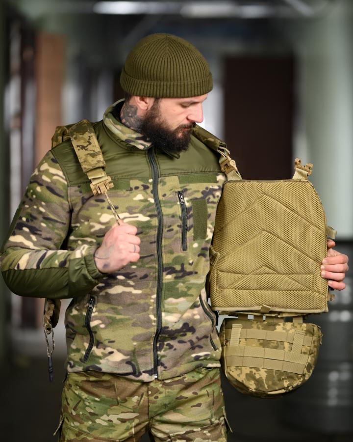 Плитоноска 4 точки скидання 7.62 pixel з рюкзаком - Зображення 8